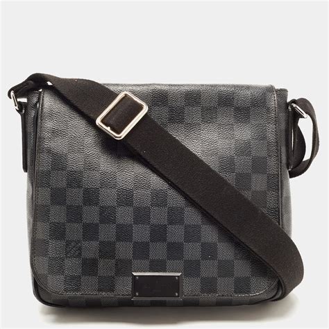 louis vuitton district pm damier graphite blue|Louis Vuitton damier wallet.